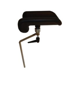 Benholder, 1 sæt, deluxe med sort polster Ø19mm