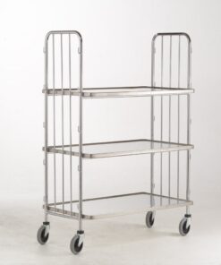 Linnedvogne, rustfri hylder