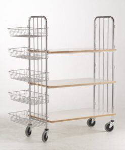 Linnedvogne, med 3 laminathylder