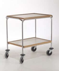 Serveringsvogn str. 95x55 cm m/3 lam.træhylder