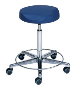 Arbejdstaburet m/anatom. sæde. Håndbetjent