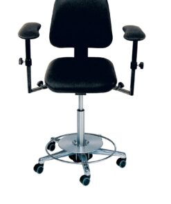 Operatørstol, fodbetjent 57-76 cm