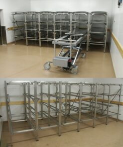 Reol til 4 stk. lig-bakker