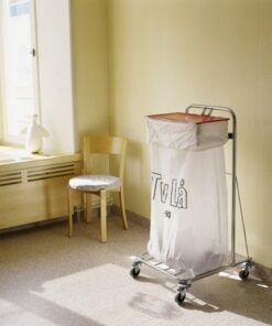 Stativ til urent tøj, til 125 ltr sække. M/4 hjul