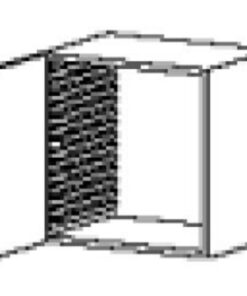 Overskab, str. 656x450x650 mm