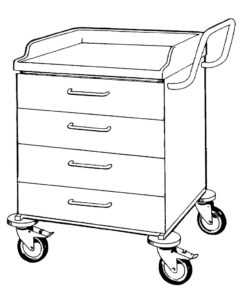 ISO vogn H860xB660xD550 - 4 skuffer