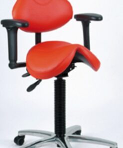 Barrage saddelstol m/ryg og armlæn