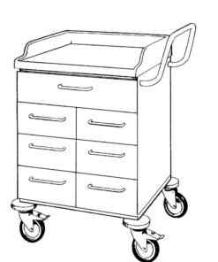 STD Vogn H860xB600xD600 - 7 skuffer