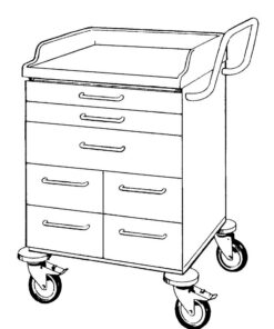 STD Vogn H860xB600xD600 - 7 skuffer