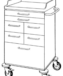 STD Vogn H1010xB600xD600 - 7 skuffer