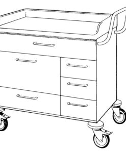 STD Vogn H860xB900xD600 - 6 skuffer