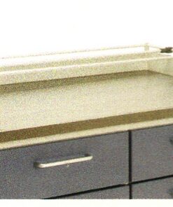 Arbejdstop t. Vogn B900mm, D600mm - Krom+skyder