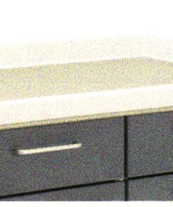 Arbejdstop t. Vogn B900mm, D600mm - Ståltop