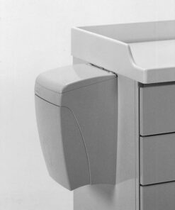 Tilbehør t. Vogne - skraldespand 8 ltr. Knæ betjent