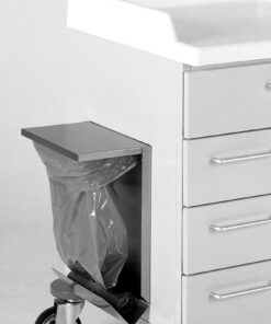 Tilbehør t. Vogne - Plastspand m. låg på skinner.