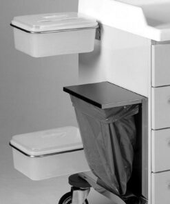 Tilbehør t. Vogne - Nikkel forkromet stål container