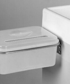 Tilbehør t. Vogne - Nik.fork. stålholder luk.låg