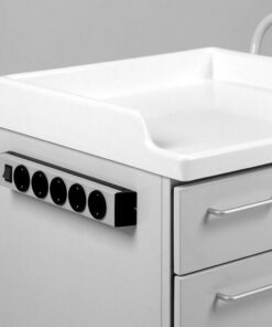 5 sokkel stik m. indikator. 2,2mtr