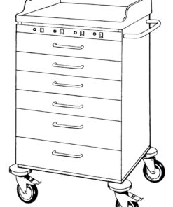 Specialvogn - gynækologisk instrument bord