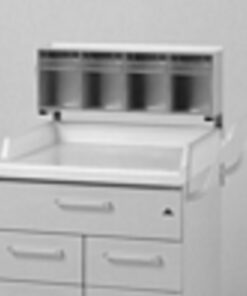 Dispenser for sprøjter og kanyle m/6 rums