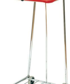 Affaldsstavtiv Forkromet til 60 litr. m/låg